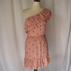 🌻Mossimo Ruffle Dress XS Pink one should…